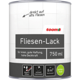 toom Fliesenlack weiß seidenmatt, 0,75 Liter